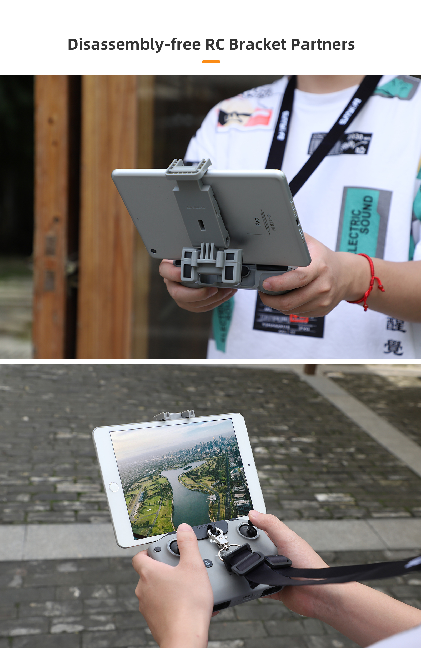 Foldable Disassembly-free Brac - Drone Tablet Mount 评论和价格