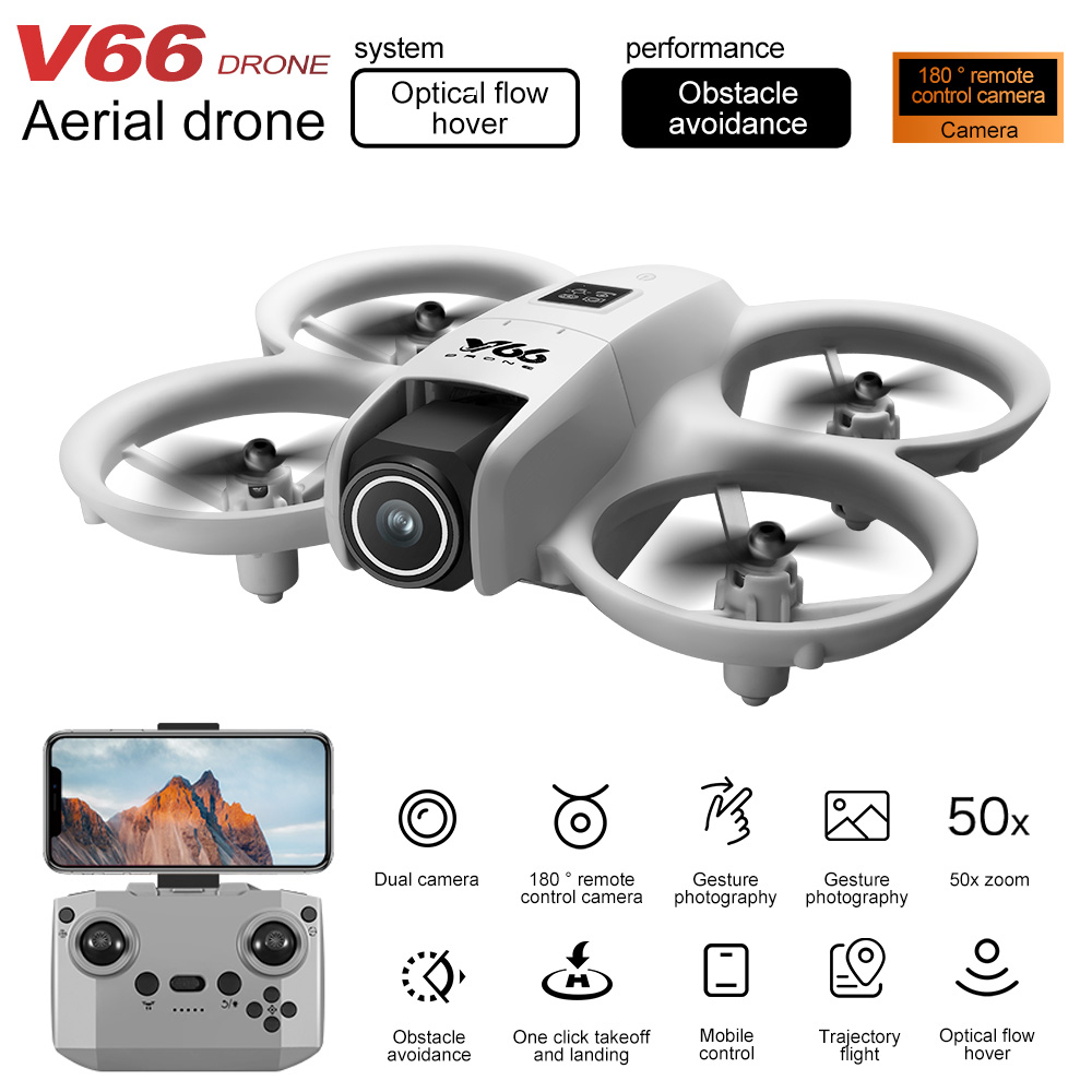 New V66 Mini Drone HD Camera 4 - Drone Controller Screen 评论和价格