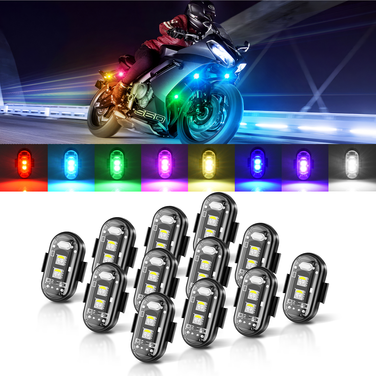 MICTUNING Wireless LED Strobe  - Drone Strobe Light 评论和价格