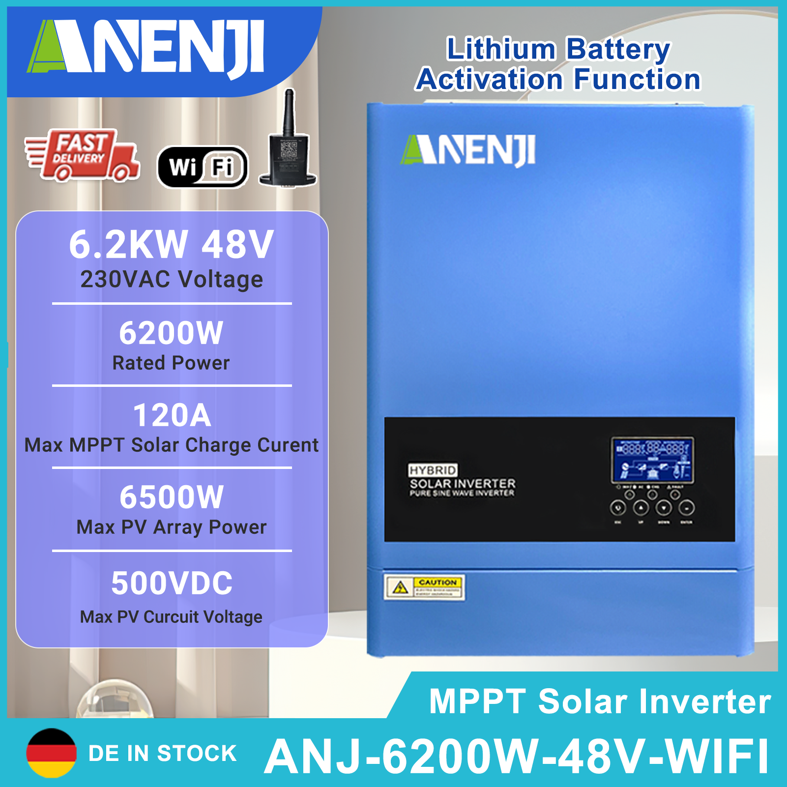 4KW 6.2KW Hybrid Solar Inverte - Drone Solar Charger 评论和价格