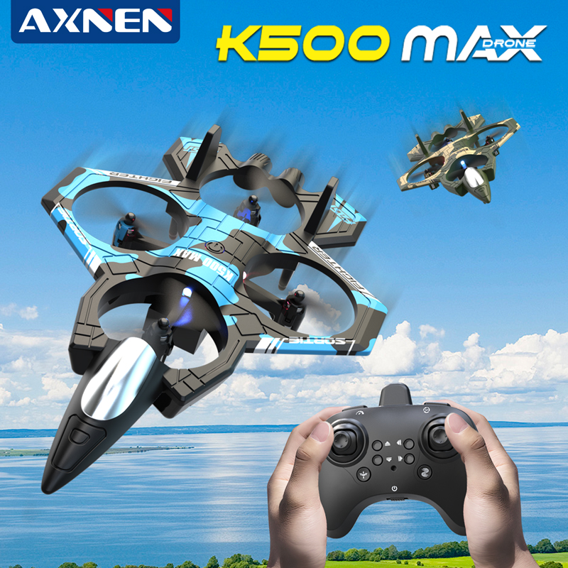AXNEN K500 MAX RC Plane Fighte - Drone Beacon Light 评论和价格