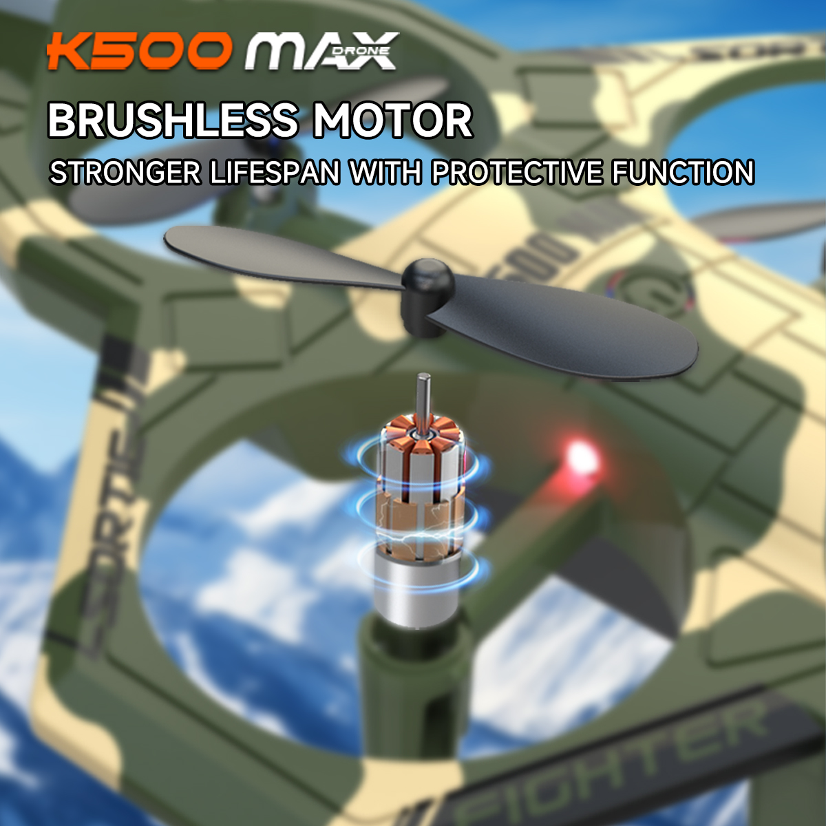 AXNEN K500 MAX RC Plane Fighte - Drone Beacon Light 评论和价格