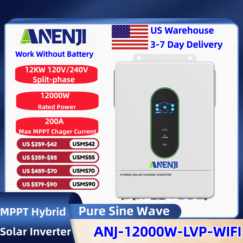ANENJI 120V/240V 12KW Split-ph - Drone Solar Charger 评论和价格