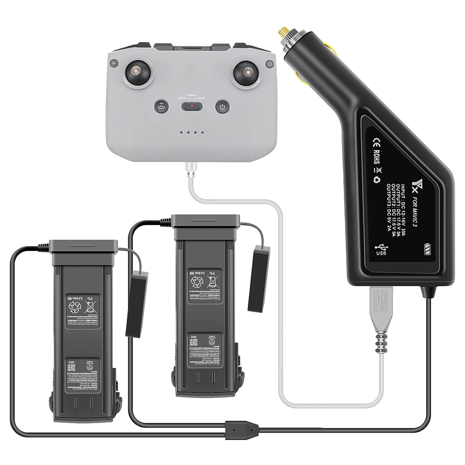 For DJI Mavic 3 Intelligent Ba - Drone Charging Hub 评论和价格