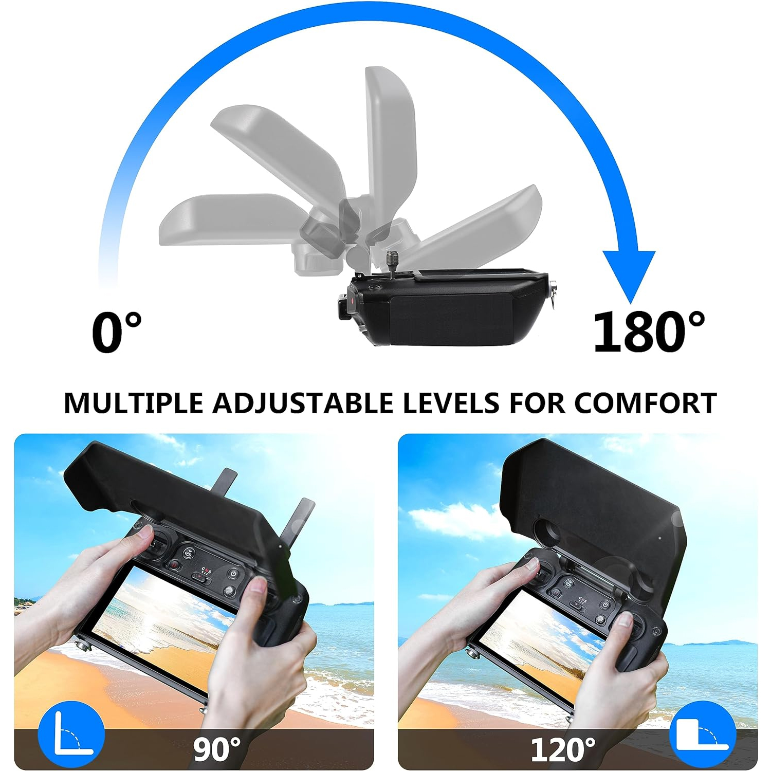 2-in-1 Sun Hood & Joystick Cov - Drone Sun Shade 评论和价格
