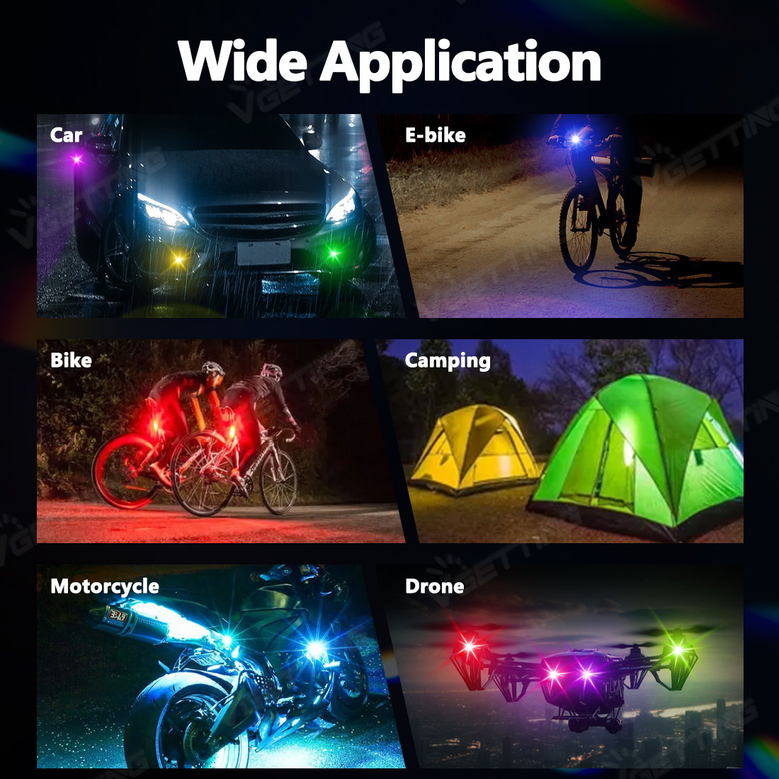 4Pcs Mini Drone Strobe Light 8 - Drone Strobe Light 评论和价格