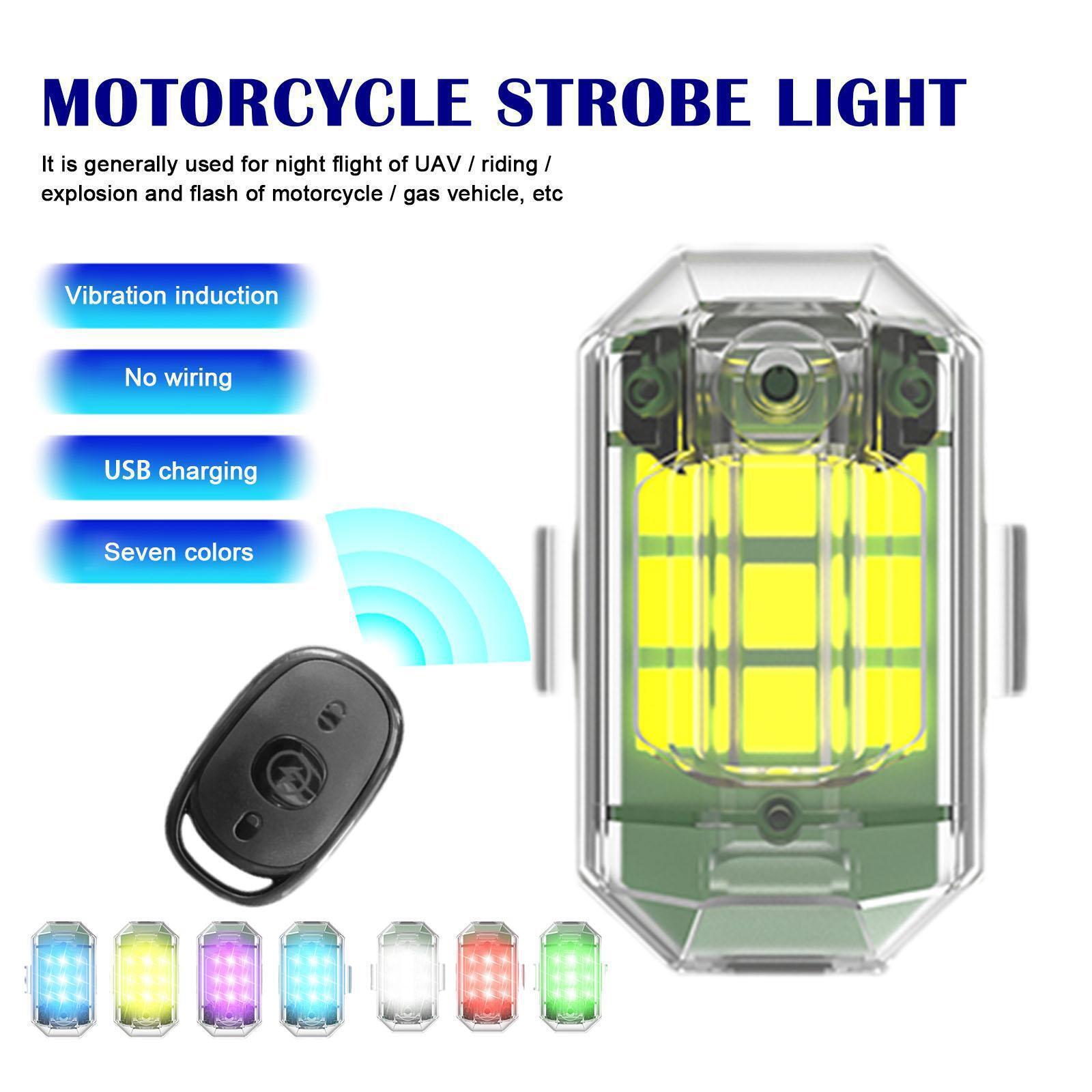 1/2/4Pc Remote Motorcycle Ligh - Drone Strobe Light 评论和价格