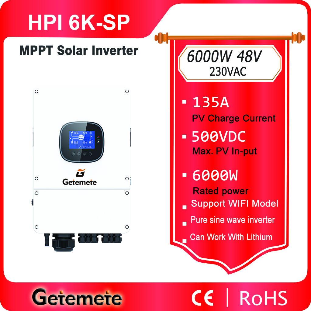 Getemete 6000W 48V 230Vac Pure - Drone Solar Charger 评论和价格