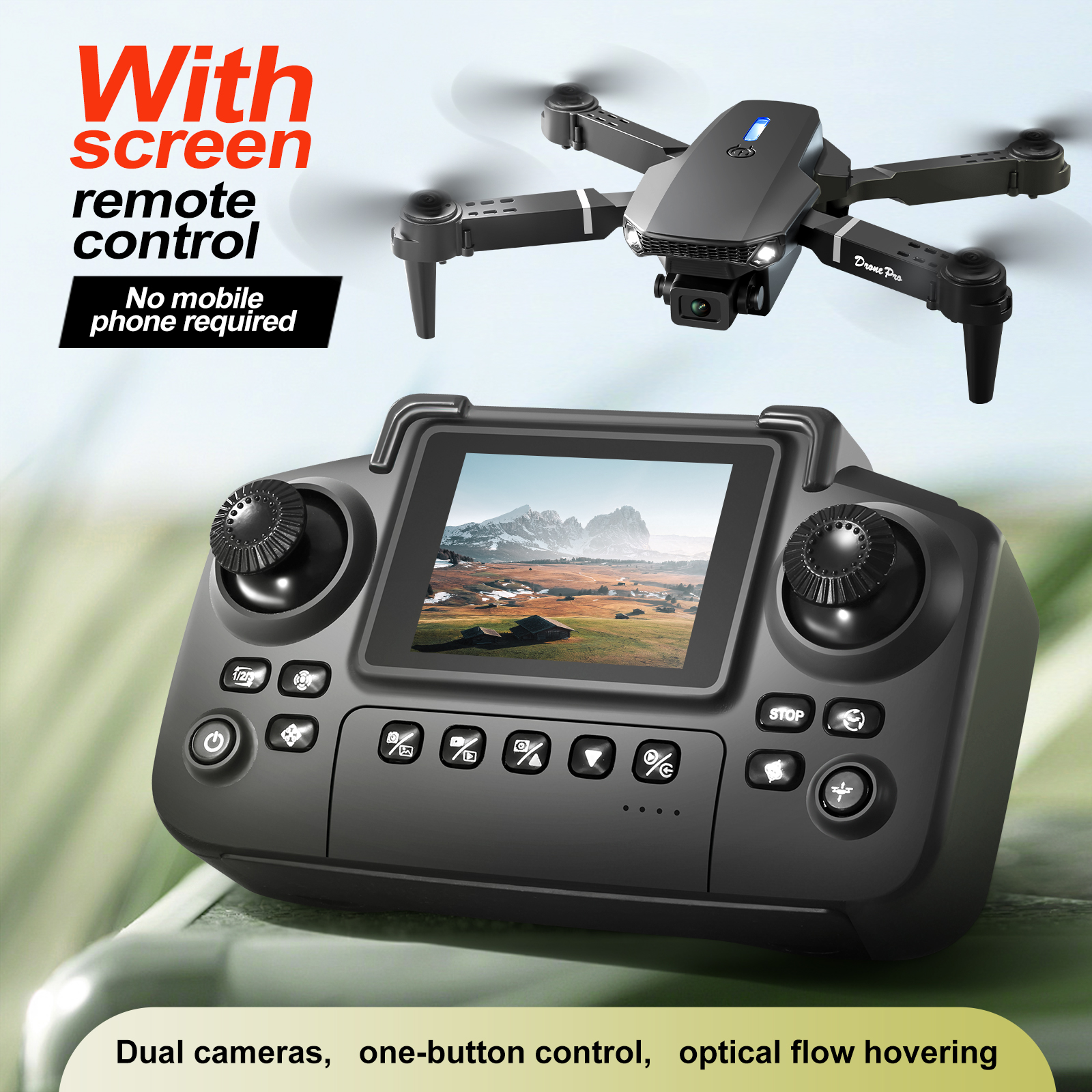 2025 New E88 E99 Upgraded Dron - Drone Controller Screen 评论和价格