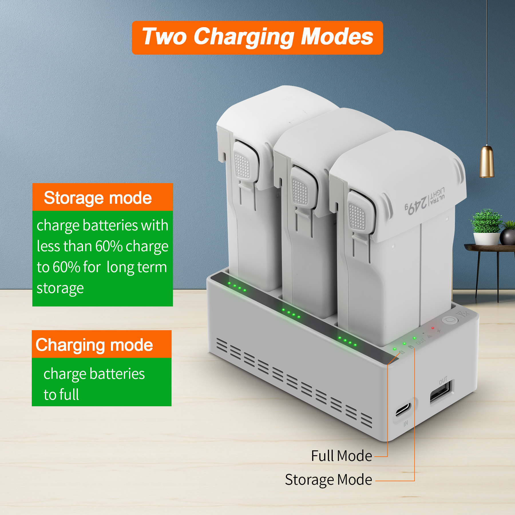 3-Way Battery Charger Butler F - Drone Charging Hub 评论和价格