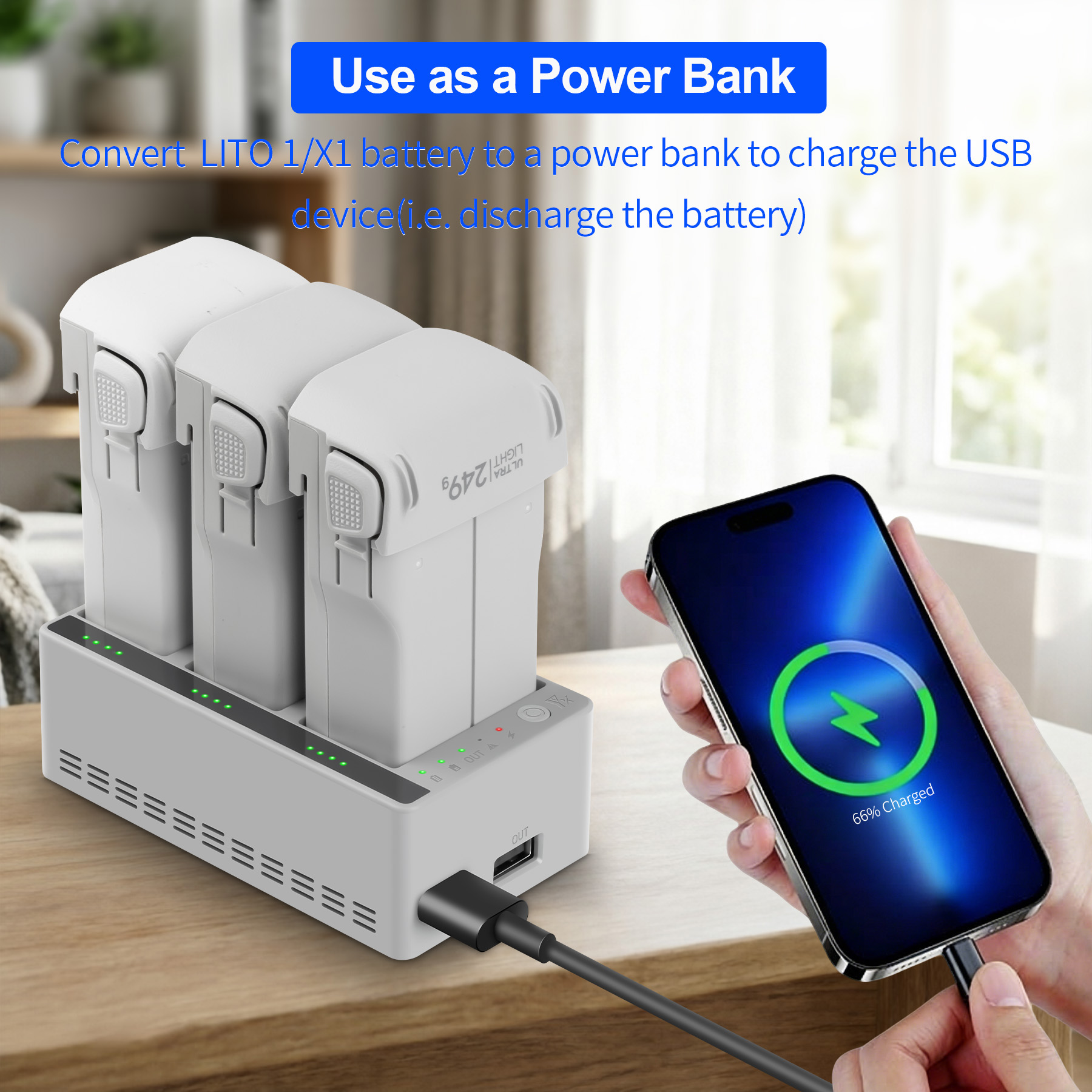 3-Way Battery Charger Butler F - Drone Charging Hub 评论和价格