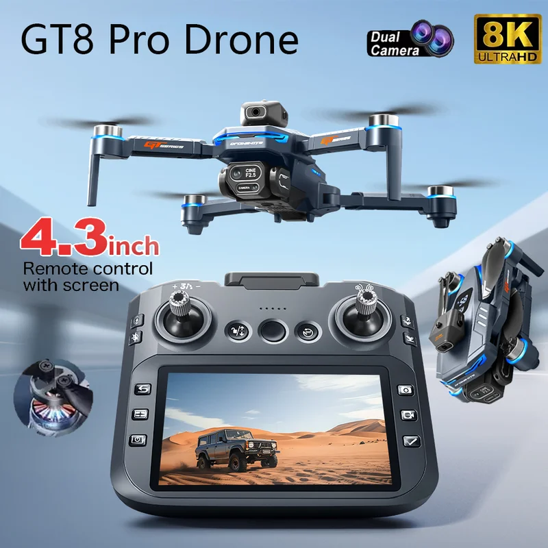 2026 New GT8 Drone GPS 8K Prof - Drone Controller Screen 评论和价格